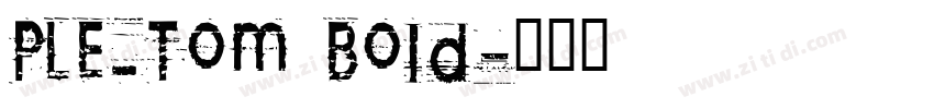 PLE_Tom Bold字体转换